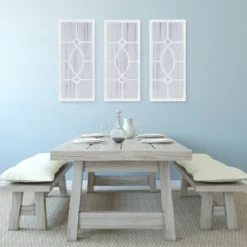 13" X 30" Cassat Framed Wall Accent Mirror White - Kate And Laurel -Home Decor Shop GUEST d296e207 d3fc 4aaf 906d 603f363cc8d3