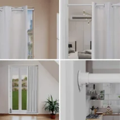 RoomDividersNow 120in -150in - Adjustable Extension Curtain Rod, White (No Brackets) 6 RoomDividersNow 120in -150in - Adjustable Extension Curtain Rod, White (No Brackets) -Home Decor Shop GUEST d36d783c 1127 4df0 8d8e 12843db1ec28