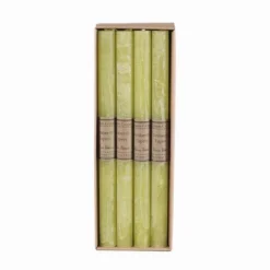 Northlight 12" Grape Green Traditional Cylindrical Taper Candle Box