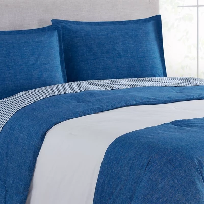 King Easton Duvet Cover Set Navy - Poppy & Fritz 5 King Easton Duvet Cover Set Navy - Poppy & Fritz - Image 3