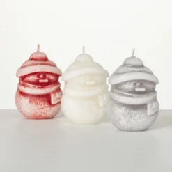 3.25"H Sullivans Jolly Snowman Candle Trio; Multicolored -Home Decor Shop GUEST d5c0343d 9ffd 42fb 8a7c da73cecf9e44