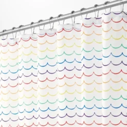 MDesign Fabric Shower Curtain, Medallion Print -Home Decor Shop GUEST d79a1948 f449 4d59 8967 bae2115236a1