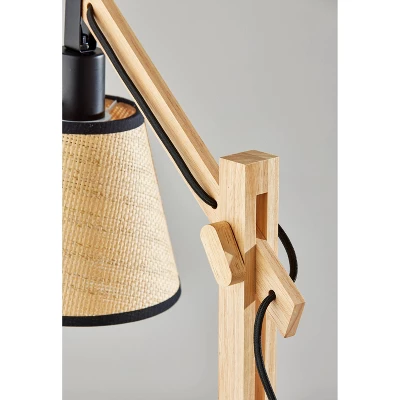 Walden Natural Wood Table Lamp Black - Adesso 5 Walden Natural Wood Table Lamp Black - Adesso - Image 3