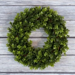 Nature Spring UV-Resistant Artificial Boxwood Wreath - 12"
