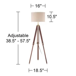 Possini Euro Design Surveyor Modern Tripod Floor Lamp 57 1/2" Tall Cherry Wood Adjustable Beige Linen Drum Shade For Living Room Bedroom Office House 15 Possini Euro Design Surveyor Modern Tripod Floor Lamp 57 1/2" Tall Cherry Wood Adjustable Beige Linen Drum Shade For Living Room Bedroom Office House -Home Decor Shop GUEST d92fc1ac 8fa8 47d5 bd87 5db2bca473e1