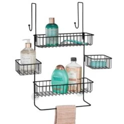 MDesign X-Wide Metal Over Door Bathroom Tub/Shower Caddy Organizer -Home Decor Shop GUEST d9cda6c0 eeb7 463d b47d 5d060fc17eef