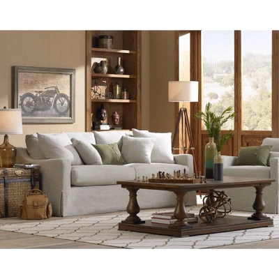 Possini Euro Design Surveyor Modern Tripod Floor Lamp 57 1/2" Tall Cherry Wood Adjustable Beige Linen Drum Shade For Living Room Bedroom Office House 10 Possini Euro Design Surveyor Modern Tripod Floor Lamp 57 1/2" Tall Cherry Wood Adjustable Beige Linen Drum Shade For Living Room Bedroom Office House - Image 8