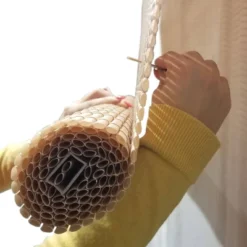 60" X 72" Outdoor Oval Vinyl Cord-Free PVC Rollup Blinds Woodgrain - Radiance -Home Decor Shop GUEST da67cab9 30e1 461b 8be6 b87980241f2b