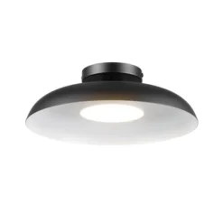 1-Light LED Integrated Matte Black Flush Mount Ceiling Light - Globe Electric -Home Decor Shop GUEST da97c2cd 8e47 4722 95ae 08120ae15e51