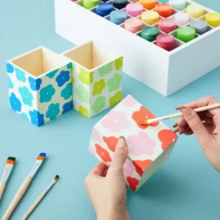 Genie Crafts 3-Pack Unfinished Wood Pencil Holder Cups For Office Supplies, Wooden Pen Organizer For Desk Organization, Classroom, Home, 3x3.5 In -Home Decor Shop GUEST daf555ec 9f13 4dd9 9121 6a817e685f12