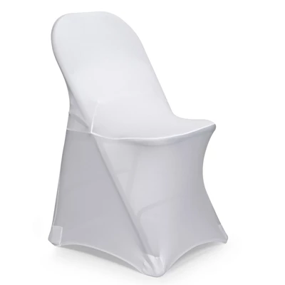 Lann's Linens 10 Fitted Spandex Folding Chair Covers For Wedding/Party - Stretch Fabric Slipcovers 7 Lann's Linens 10 Fitted Spandex Folding Chair Covers For Wedding/Party - Stretch Fabric Slipcovers - Image 5