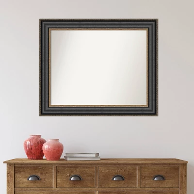 34" X 28" Non-Beveled Thomas Black Bronze Bathroom Wall Mirror - Amanti Art 7 34" X 28" Non-Beveled Thomas Black Bronze Bathroom Wall Mirror - Amanti Art - Image 5