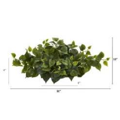 Nearly Natural 31-in Philodendron Artificial Ledge Plant