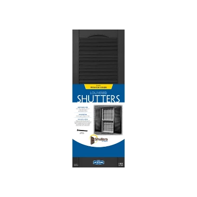 Plastic Development Group LSBLCK1451 14 X 51 Inch Decorative Exterior Vinyl Plastic Louvered Window Shutters W/ Installation Kit & Instructions, Black 3 Plastic Development Group LSBLCK1451 14 X 51 Inch Decorative Exterior Vinyl Plastic Louvered Window Shutters W/ Installation Kit & Instructions, Black