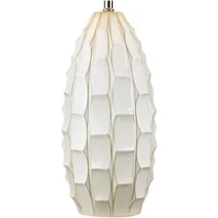 Possini Euro Design Cosgrove Modern Mid Century Table Lamp 32 3/4" Tall White Glazed Ceramic Beige Fabric Drum Shade For Bedroom Living Room Bedside 11 Possini Euro Design Cosgrove Modern Mid Century Table Lamp 32 3/4" Tall White Glazed Ceramic Beige Fabric Drum Shade For Bedroom Living Room Bedside -Home Decor Shop GUEST e15958a3 0b96 48ea bace d8ad192dac70