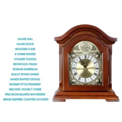 Clock Collection Redwood Mantel Clock With Chime -Home Decor Shop GUEST e1f39d90 4a35 4315 9f02 8e61beafa95d