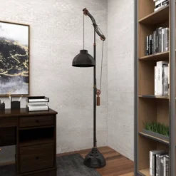 Industrial Floor Lamp Black - Olivia & May -Home Decor Shop GUEST e1f6c6b6 6d5c 4a66 8b37 c52bdcf9d93a
