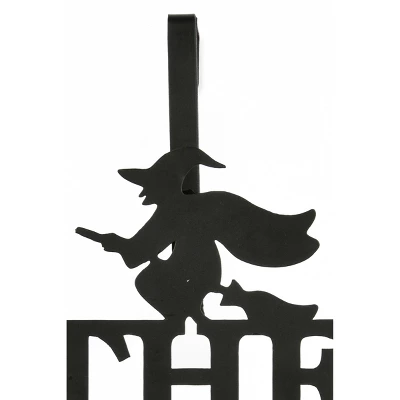 National Tree Company 18" Halloween “The Witch Is In" Wreath Hanger 4 National Tree Company 18" Halloween “The Witch Is In" Wreath Hanger - Image 2