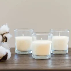 48pk Unscented Long Burning Clear Glass Wax Candles Ivory - Stonebriar Collection -Home Decor Shop GUEST e2d23bed d195 4e32 95c8 afca6f82c48e