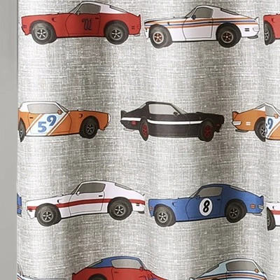 Race Cars Shower Curtain - Lush Décor 4 Race Cars Shower Curtain - Lush Décor - Image 2