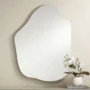 Possini Euro Design Casper Decorative Wall Mirror Modern Abstract Silver Frameless 29 1/2" Wide Bedroom Living Room Home House -Home Decor Shop GUEST e439bd14 3309 4afc 96fb 360ab9971753