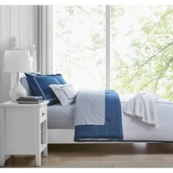 4pc King Walk The Line Comforter Sham Bonus Set Navy - Scout Home -Home Decor Shop GUEST e560cf97 715c 472b a654 5fcd62271bb5