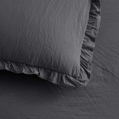 Sweet Home Collection | Microfiber Ruffled Bedspread & Sham Set 6 Sweet Home Collection | Microfiber Ruffled Bedspread & Sham Set - Image 4