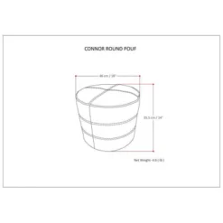 Darian Round Pouf - WyndenHall -Home Decor Shop GUEST e9c1a1d1 7b58 498a b48a 5a120556a532