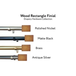 Linen Avenue Wood Cylinder Curtain Rod -Home Decor Shop GUEST eaa8ba3f 3f52 452f b598 12b21a03f69d