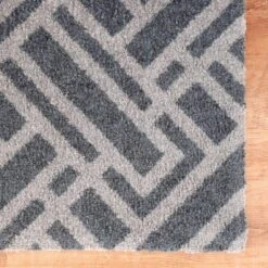 2'x3' ColorStar Deco Grid Door Mat Charcoal - Bungalow Flooring -Home Decor Shop GUEST ebffc099 f55e 4b6e bbdb d727d4917f0d