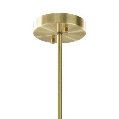 Ezra 5-Light Adjustable Chandelier Antique Brass/White - Ink+Ivy 6 Ezra 5-Light Adjustable Chandelier Antique Brass/White - Ink+Ivy - Image 4