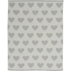 Mina Victory Plush Lines Metallic Hearts 30" X 40" Indoor Throw Blanket -Home Decor Shop GUEST ecb47bde 574c 476e 988d 44fa642f4a35