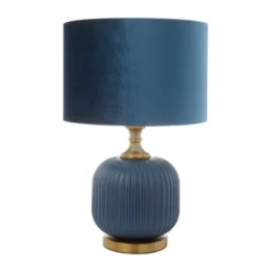 Fabric Table Lamp With Drum Shade Blue - Olivia & May 15 Fabric Table Lamp With Drum Shade Blue - Olivia & May -Home Decor Shop GUEST ed6cd2a1 96f3 4d0a 9f28 44ac9a1dd518