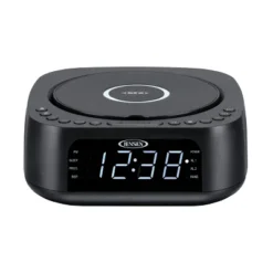 JENSEN Stereo Dual Alarm Clock With Top Loading CD/MP3 CD Player - Black -Home Decor Shop GUEST ed805ae5 9d2b 4405 a13a 3207505d1df3