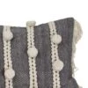 Gray Striped Hand Woven 14x22" Cotton Decorative Throw Pillow With Hand Tied Fringe And Pom Poms - Foreside Home & Garden 1 Gray Striped Hand Woven 14x22" Cotton Decorative Throw Pillow With Hand Tied Fringe And Pom Poms - Foreside Home & Garden -Home Decor Shop GUEST ee4d8661 2c8a 48b5 b6b5 a0ea6b636e86