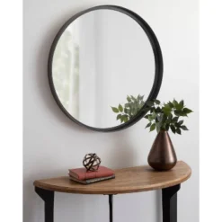 28" Armenta Round Wall Mirror Gray - Kate & Laurel All Things Decor 13 28" Armenta Round Wall Mirror Gray - Kate & Laurel All Things Decor -Home Decor Shop GUEST ee657c79 4dae 487b b836 b93eea6cc56c
