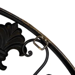 Metal Fleur De Lis Wall Clock Brown - Olivia & May -Home Decor Shop GUEST eee9f915 6940 4861 8642 5634735c006c