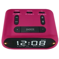 Riptunes 3-In-1 Vibrating Alarm Clock With Bed Shaker - Pink -Home Decor Shop GUEST efd1f531 10a2 4c29 b3f7 e18356c68f08