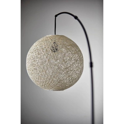 Havana Arc Lamp Natural/Bronze - Adesso 7 Havana Arc Lamp Natural/Bronze - Adesso - Image 5