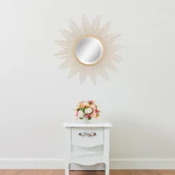 23.5" X 23.5" Metal Geometric Sunburst Decorative Wall Mirror Gold - Stonebriar Collection 11 23.5" X 23.5" Metal Geometric Sunburst Decorative Wall Mirror Gold - Stonebriar Collection -Home Decor Shop GUEST f0c04ee3 e09e 4f53 95f9 70d84d87c7e4