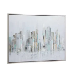 Canvas City Handmade Buildings Framed Wall Art With Silver Frame Gray - Olivia & May 7 Canvas City Handmade Buildings Framed Wall Art With Silver Frame Gray - Olivia & May -Home Decor Shop GUEST f1c11d2a 9f40 4d5a 85d2 5d32a0f78332