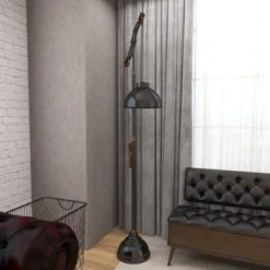 Industrial Floor Lamp Black - Olivia & May -Home Decor Shop GUEST f1d534f2 09df 49c0 a548 b196b5655e74