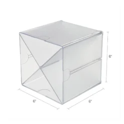 Deflecto Desk Cube With X Dividers Clear Plastic 6 X 6 X 6 350201 -Home Decor Shop GUEST f2868b3c d076 45d1 bb70 15780c94a51b