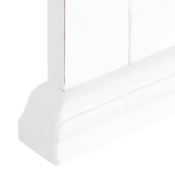 20" X 29" Helcomb Wood Framed Decorative Wall Mirror White - Kate & Laurel All Things Decor -Home Decor Shop GUEST f28e0a38 8f29 4681 ac5f 391dbd08660e