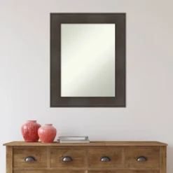 24" X 30" Non-Beveled William Rustic Woodgrain Bathroom Wall Mirror - Amanti Art 15 24" X 30" Non-Beveled William Rustic Woodgrain Bathroom Wall Mirror - Amanti Art -Home Decor Shop GUEST f2f4a9dd c573 410c ba20 00362bdb93f1