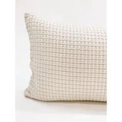 14x40 Cotton Waffle Weave Pillow Cover - Anaya