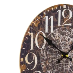 Northlight 12" Battery Operated Round Wall Clock With World Globe Design -Home Decor Shop GUEST f3ea47b0 fe94 4b12 b24f 4b074e62a19b