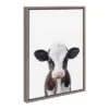 18" X 24" Sylvie Baby Cow Portrait Framed Canvas Wall Art By Amy Peterson Gray - DesignOvation -Home Decor Shop GUEST f40c6c7b e9ed 4001 b1df 4accf240bdc1