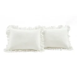 Lush Decor 3pc California King Reyna 100% Cotton Duvet Cover Set White -Home Decor Shop GUEST f4655ef2 f8d0 4f96 b6d1 b3d4702031b1