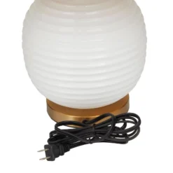 19" X 13" Modern Glass Table Lamp White - Olivia & May -Home Decor Shop GUEST f4c77e41 c8d7 4a4a a750 191a68347152
